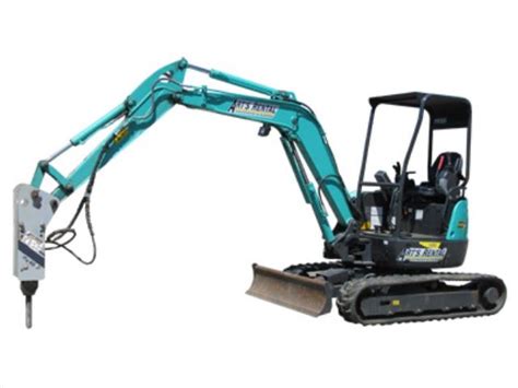 Mini Excavator with Hoe Ram, 17VX IHI, Diesel Powered